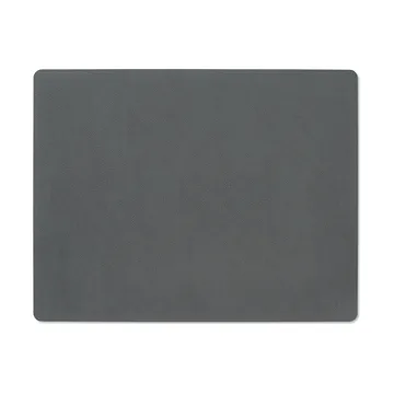 Mantel individual Serene cuadrado L 35x45 cm - Anthracite, 35x45 cm - LIND DNA