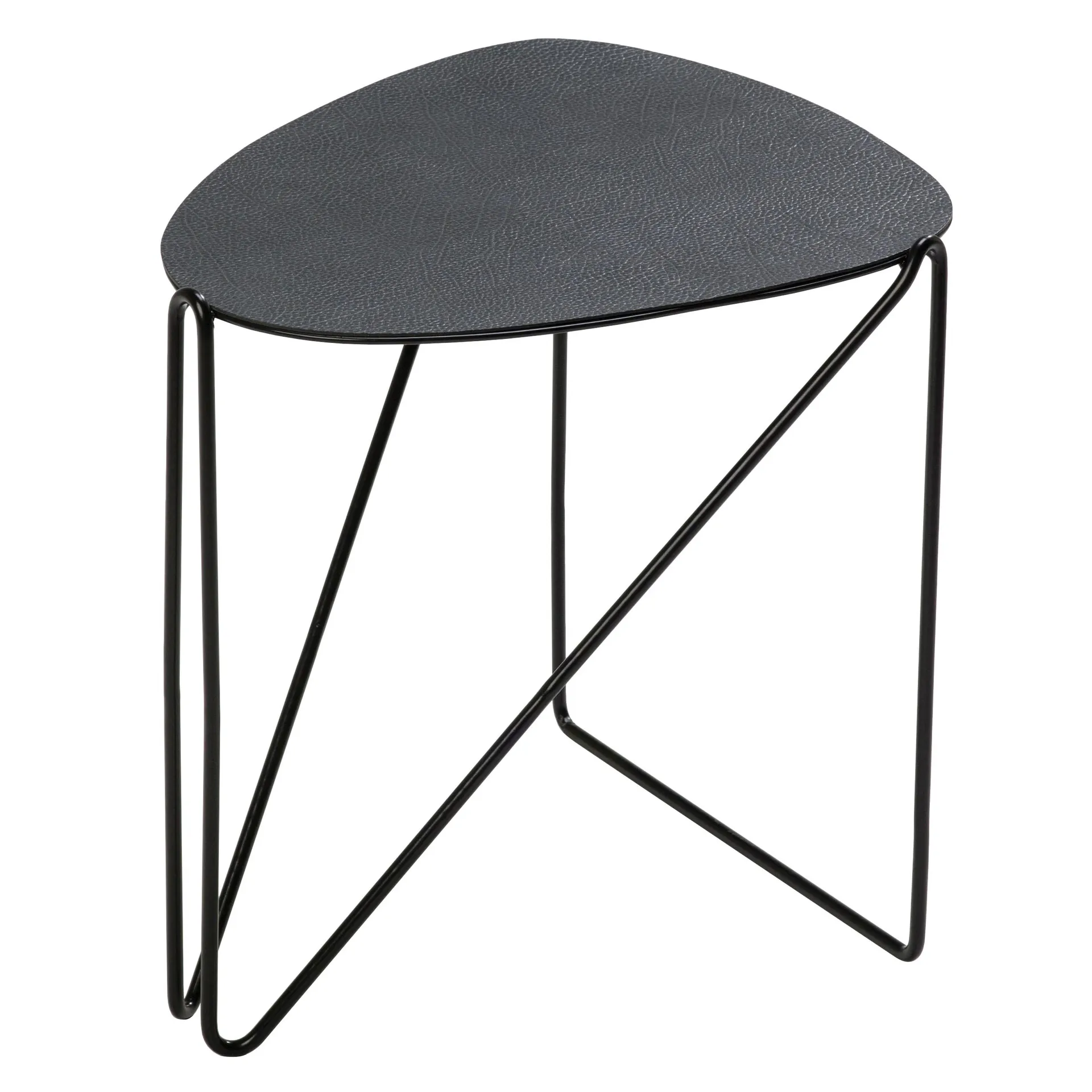Mesa auxiliar Curve Chameleon Hippo, Black-anthracite LIND DNA