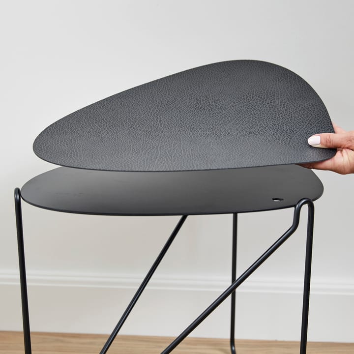Mesa auxiliar Curve Chameleon Hippo, Black-anthracite LIND DNA