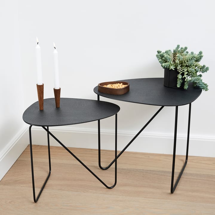 Mesa auxiliar Curve Hippo L, Black-anthracite LIND DNA