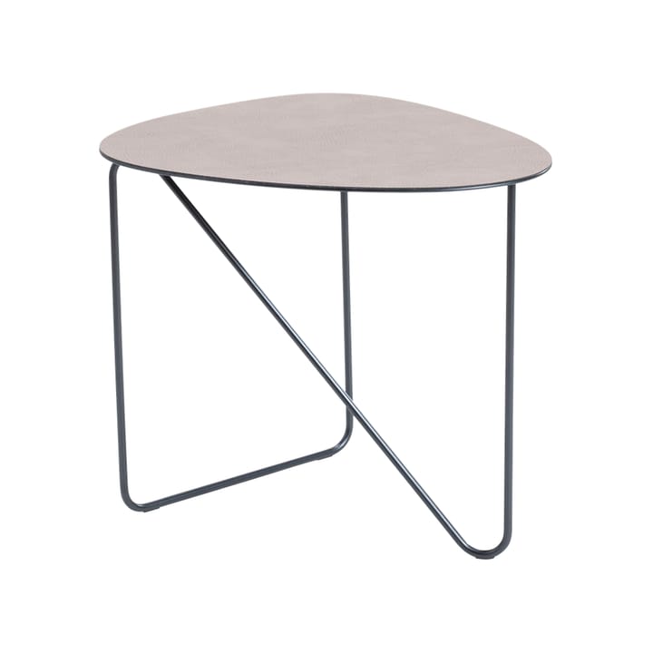 Mesa de centro Curve - Cuero warm grey, bull, l - LIND DNA