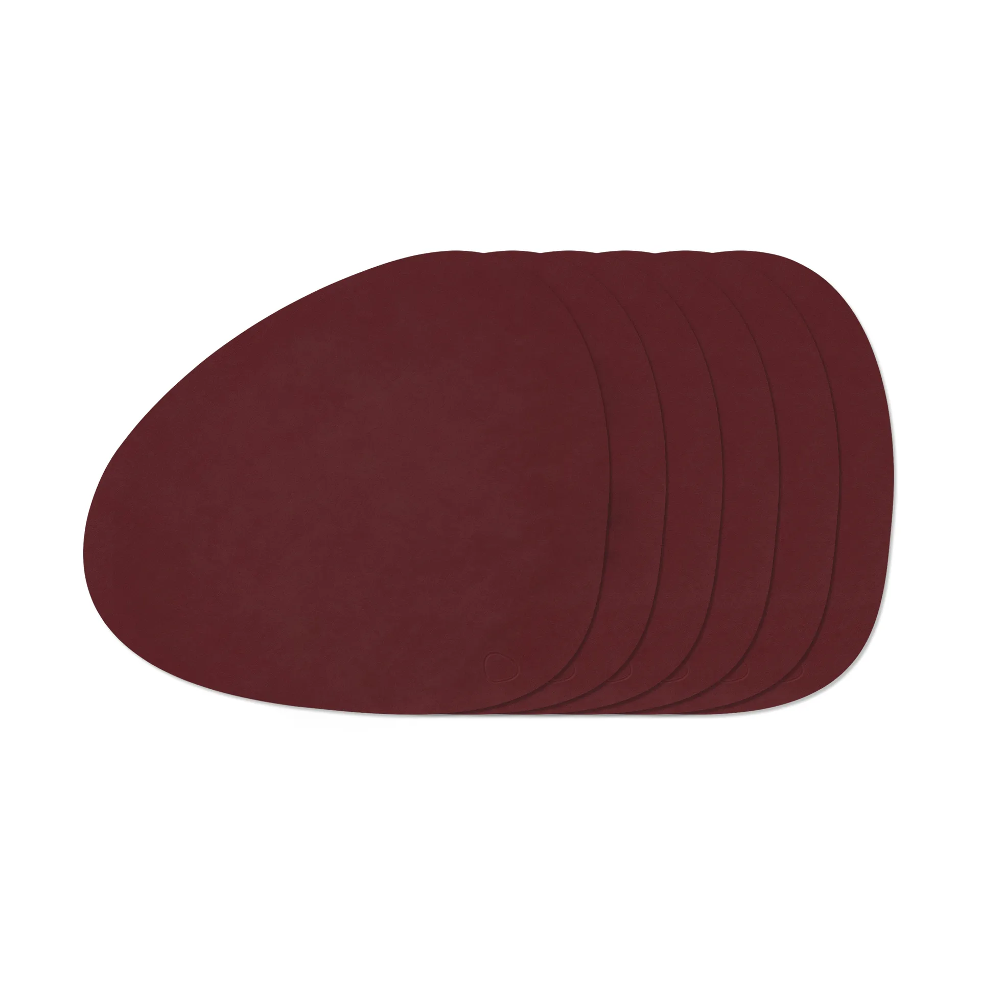 Nupo Curve juego de manteles individuales, Borgoña, pack de 6 LIND DNA