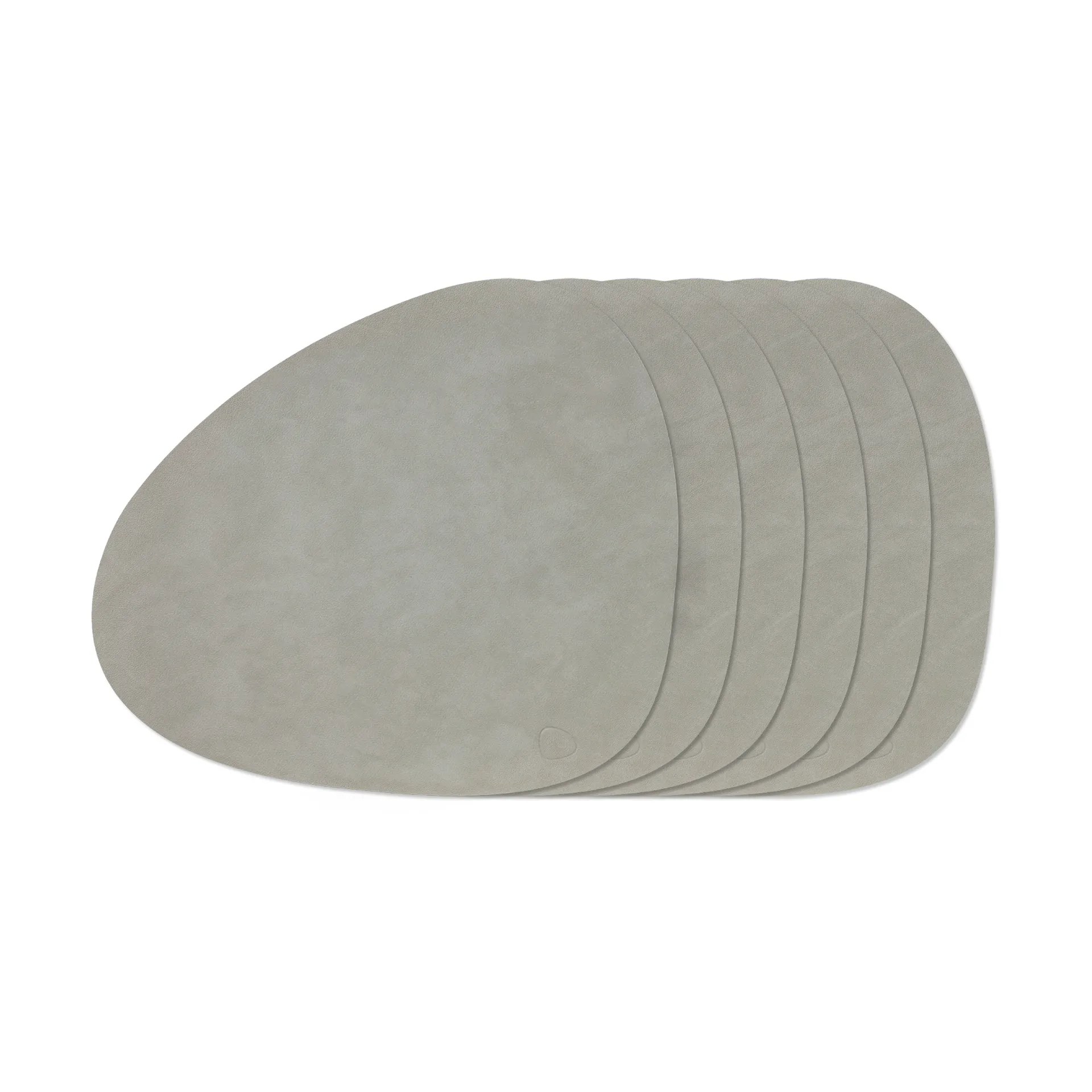 Nupo Curve juego de manteles individuales, Light Grey, pack de 6 LIND DNA