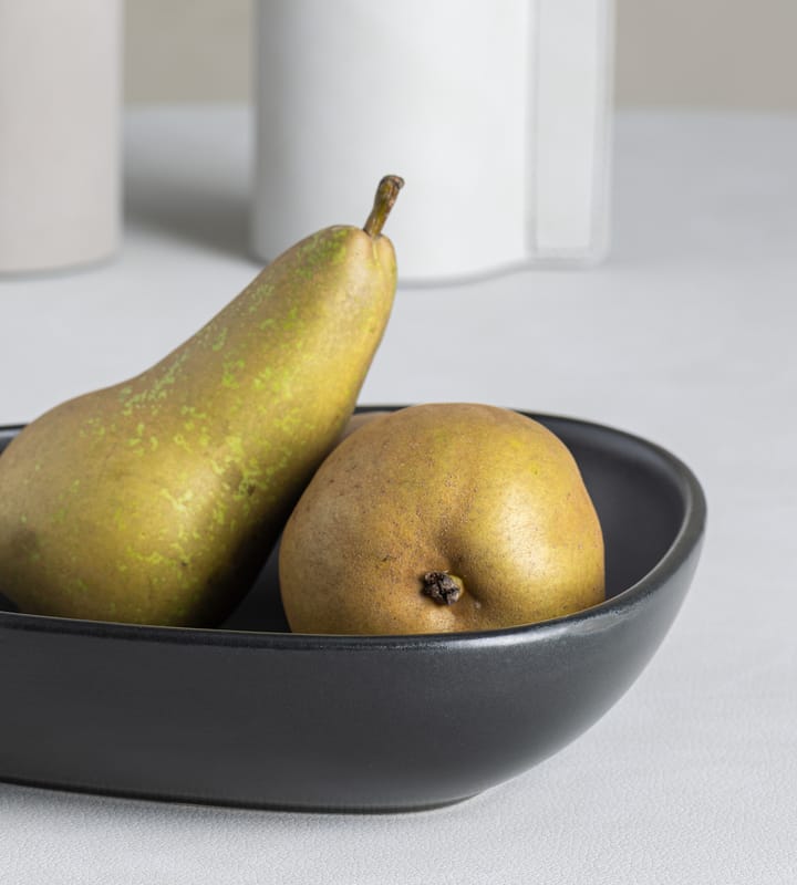 Plato hondo 1 Curve Stoneware 9x22 cm, Black LIND DNA