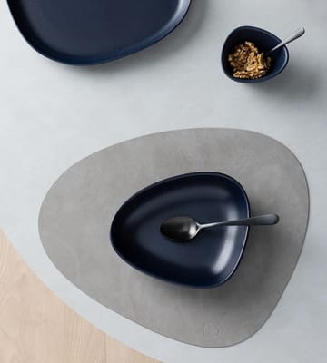 Plato hondo 1 Curve Stoneware 9x22 cm - Navy blue - LIND DNA