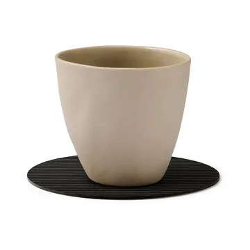 Posavasos Corduroy - Black ink, circle - LIND DNA