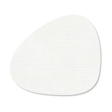 Posavasos Corduroy curve - Pure white - LIND DNA