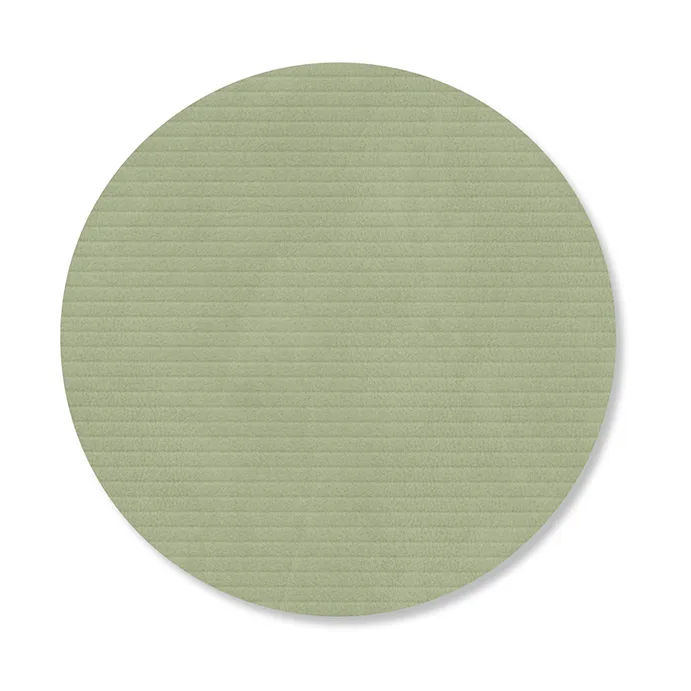 Posavasos Corduroy, Olive green, circle LIND DNA