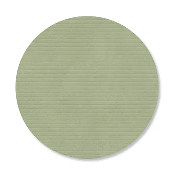 Posavasos Corduroy - Olive green, circle - LIND DNA
