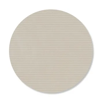 Posavasos Corduroy - Oyster white, circle - LIND DNA