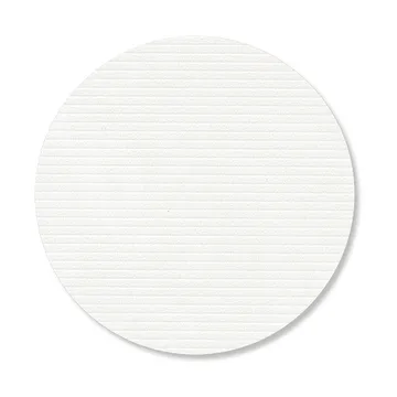 Posavasos Corduroy - Pure white, circle - LIND DNA