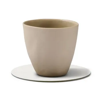 Posavasos Corduroy - Pure white, circle - LIND DNA