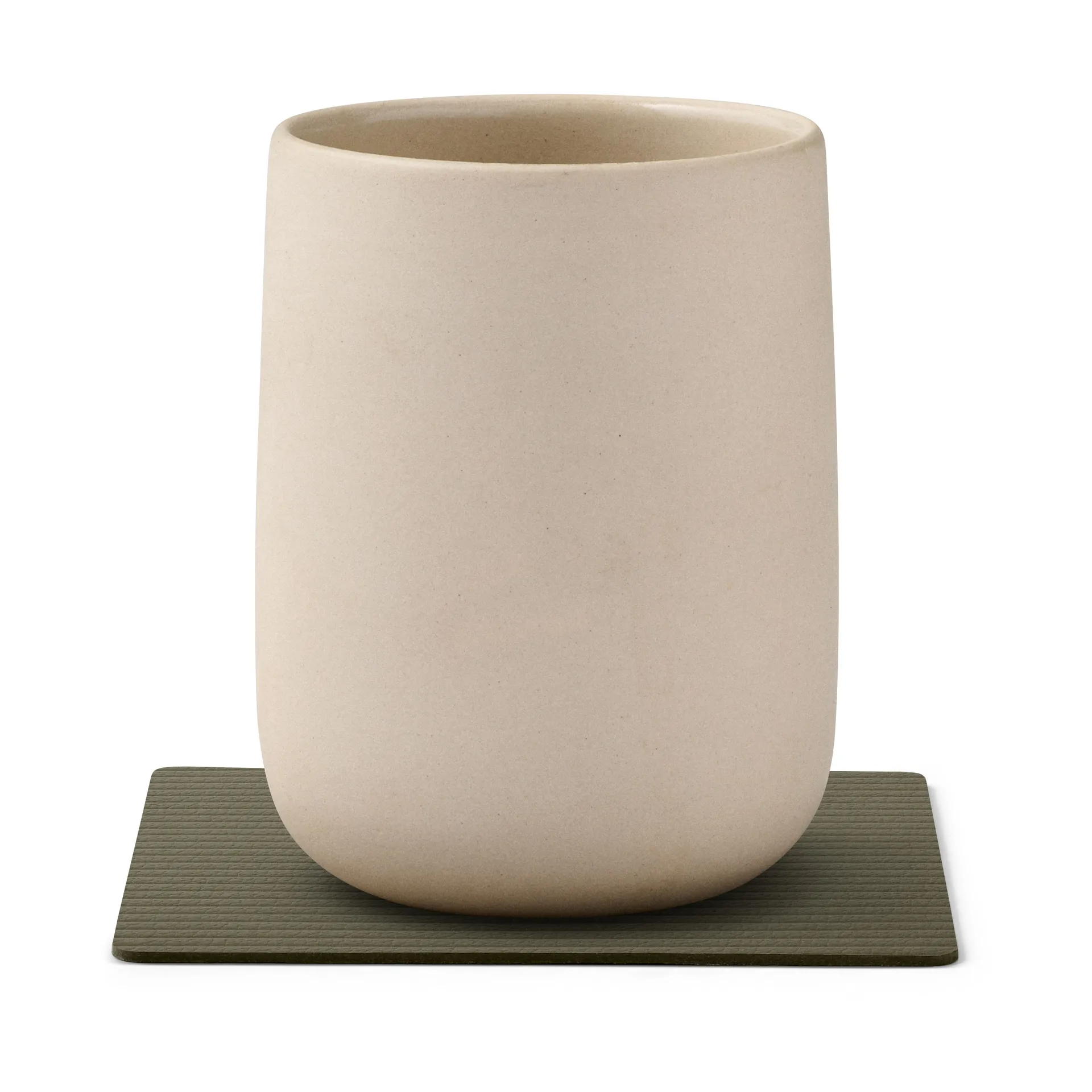 Posavasos Corduroy square, Army Green LIND DNA