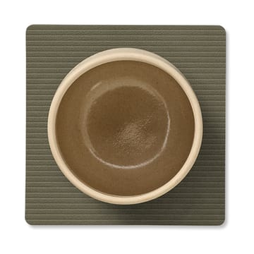 Posavasos Corduroy square - Army Green - LIND DNA