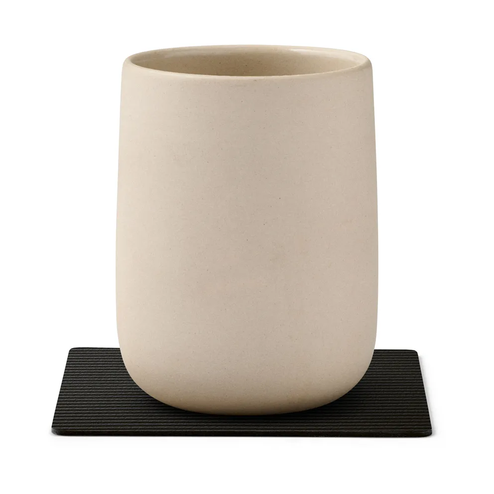 Posavasos Corduroy square, Black ink LIND DNA