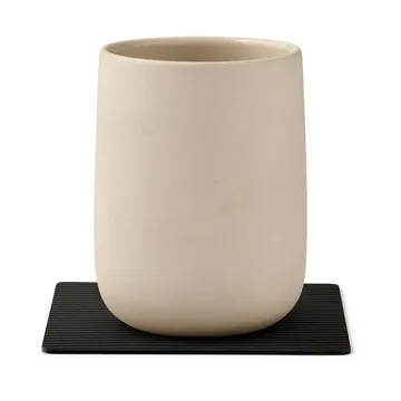 Posavasos Corduroy square - Black ink - LIND DNA