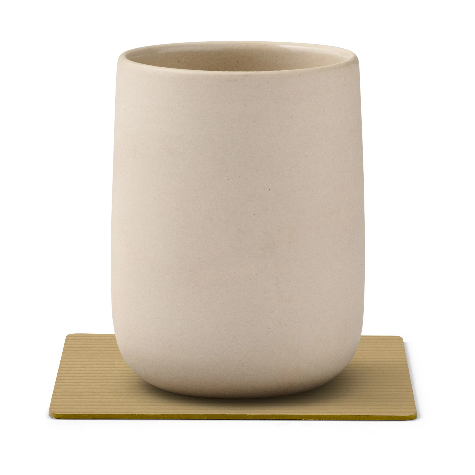 Posavasos Corduroy square, Khaki LIND DNA