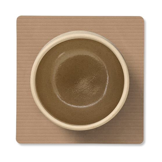 Posavasos Corduroy square, Nougat LIND DNA