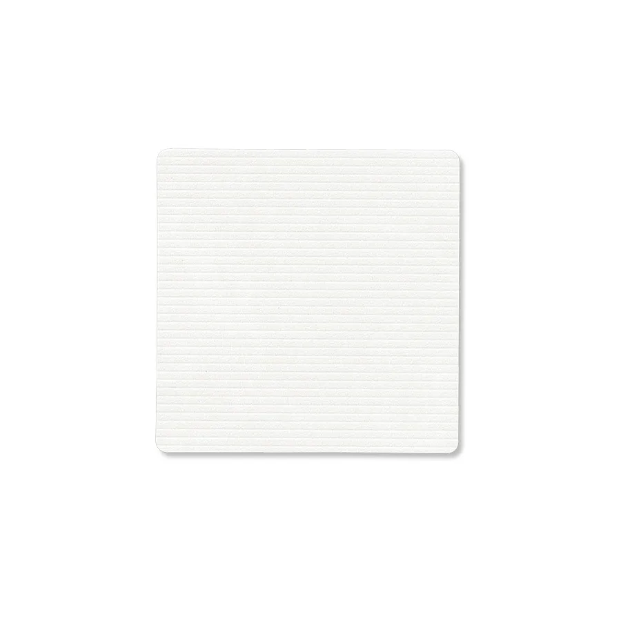 Posavasos Corduroy square, Pure white LIND DNA