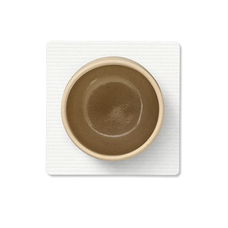 Posavasos Corduroy square, Pure white LIND DNA