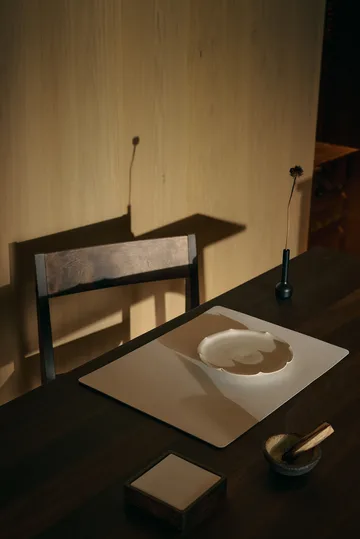 Posavasos Corduroy square - Pure white - LIND DNA