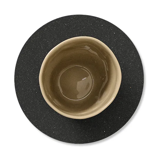 Posavasos Core circular, Flecked anthracite LIND DNA