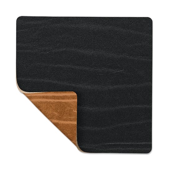 Posavasos cuadrado Buffalo reversible 1 pieza, negro-natural LIND DNA