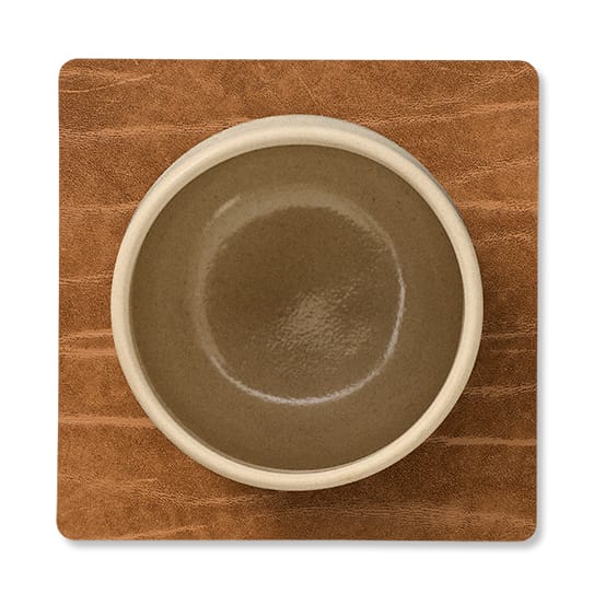 Posavasos cuadrado Buffalo reversible 1 pieza, negro-natural LIND DNA