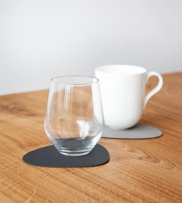Posavasos curvo Nupo reversible 1 pieza - gris antracita-gris claro - LIND DNA