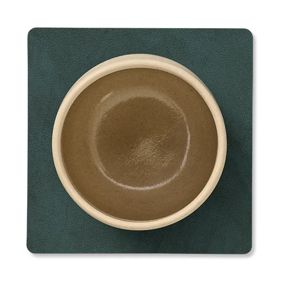 Posavasos Nupo cuadrado reversible 1 pieza, Dark green-olive green LIND DNA
