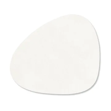 Posavasos Nupo curve - Pure white - LIND DNA