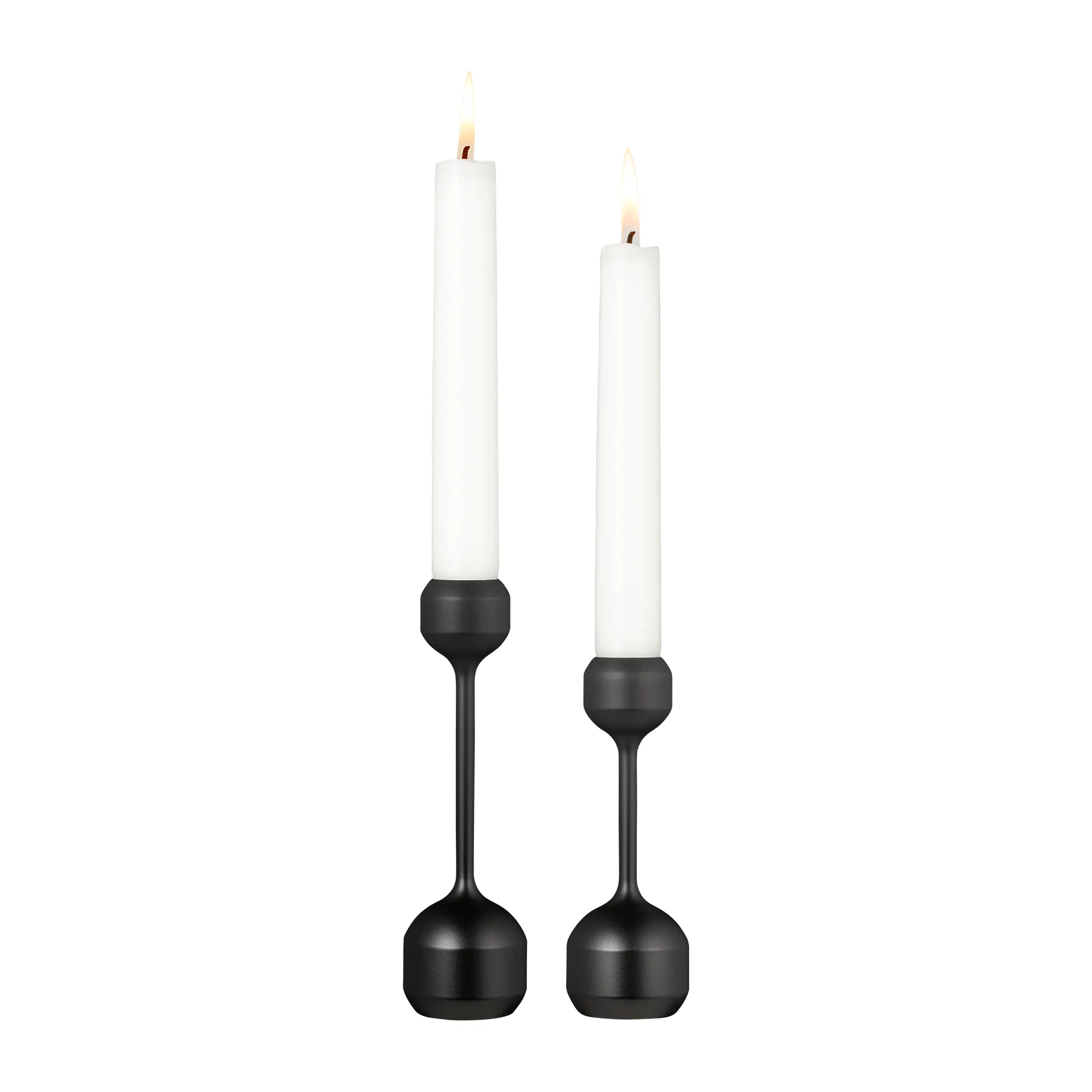 Set de 2 candelabros Silhouette, Black LIND DNA