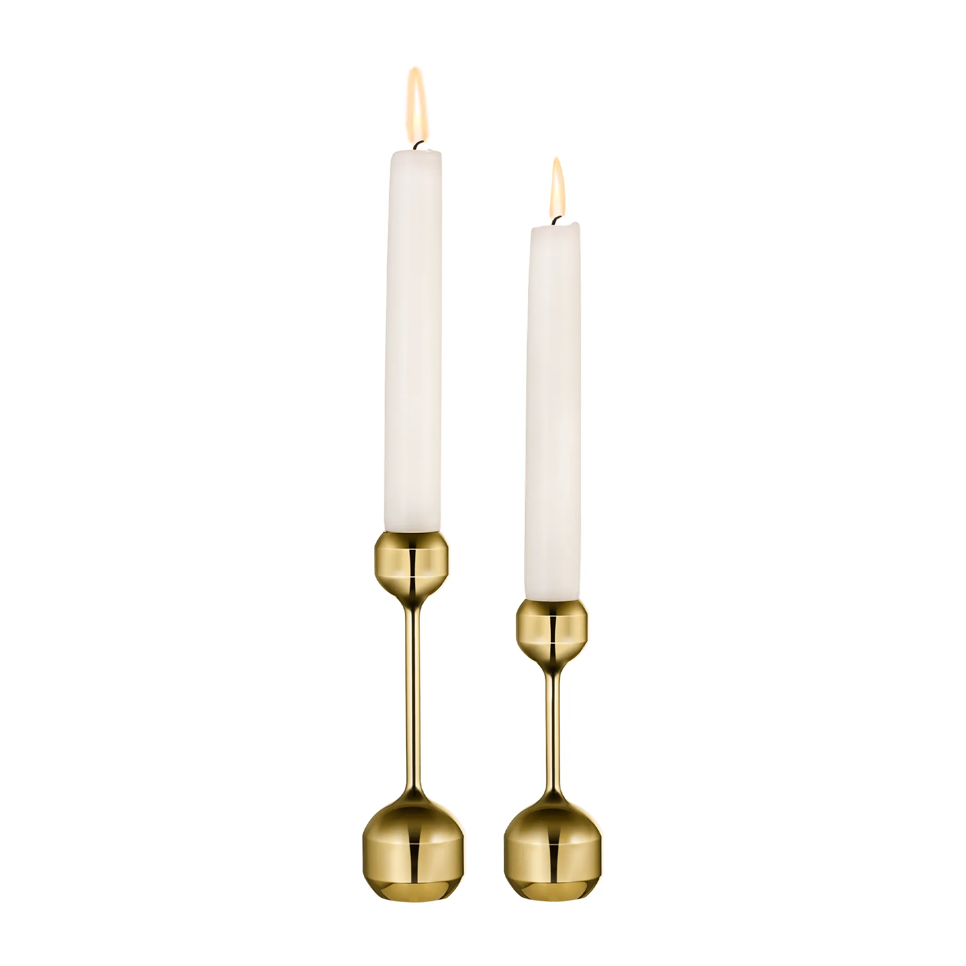 Set de 2 candelabros Silhouette, Dorado LIND DNA
