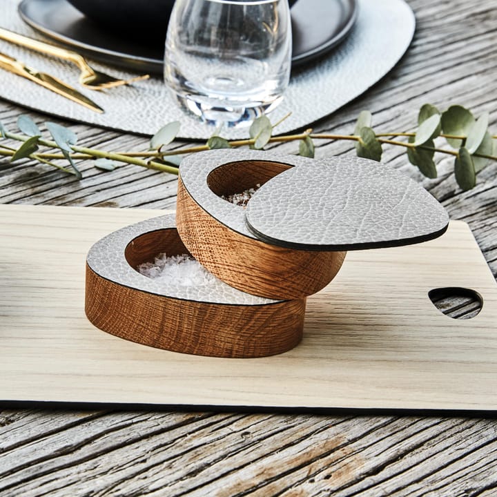Set de pimentero y salero Curve, Natural-gris antracita LIND DNA