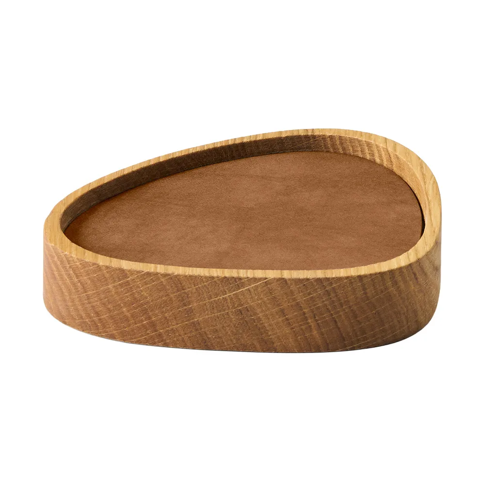 Set de posavasos Wood Box , Nature-oak, curve, S, Nupo nature, 9 piezas LIND DNA