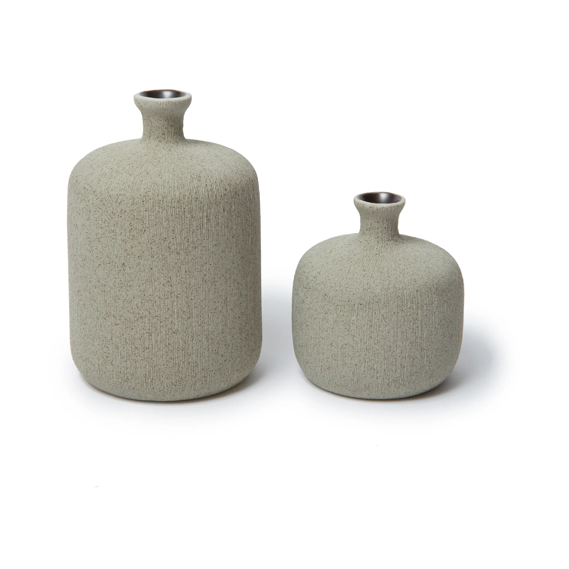 Jarrón Bottle, Sand grey, medium Lindform