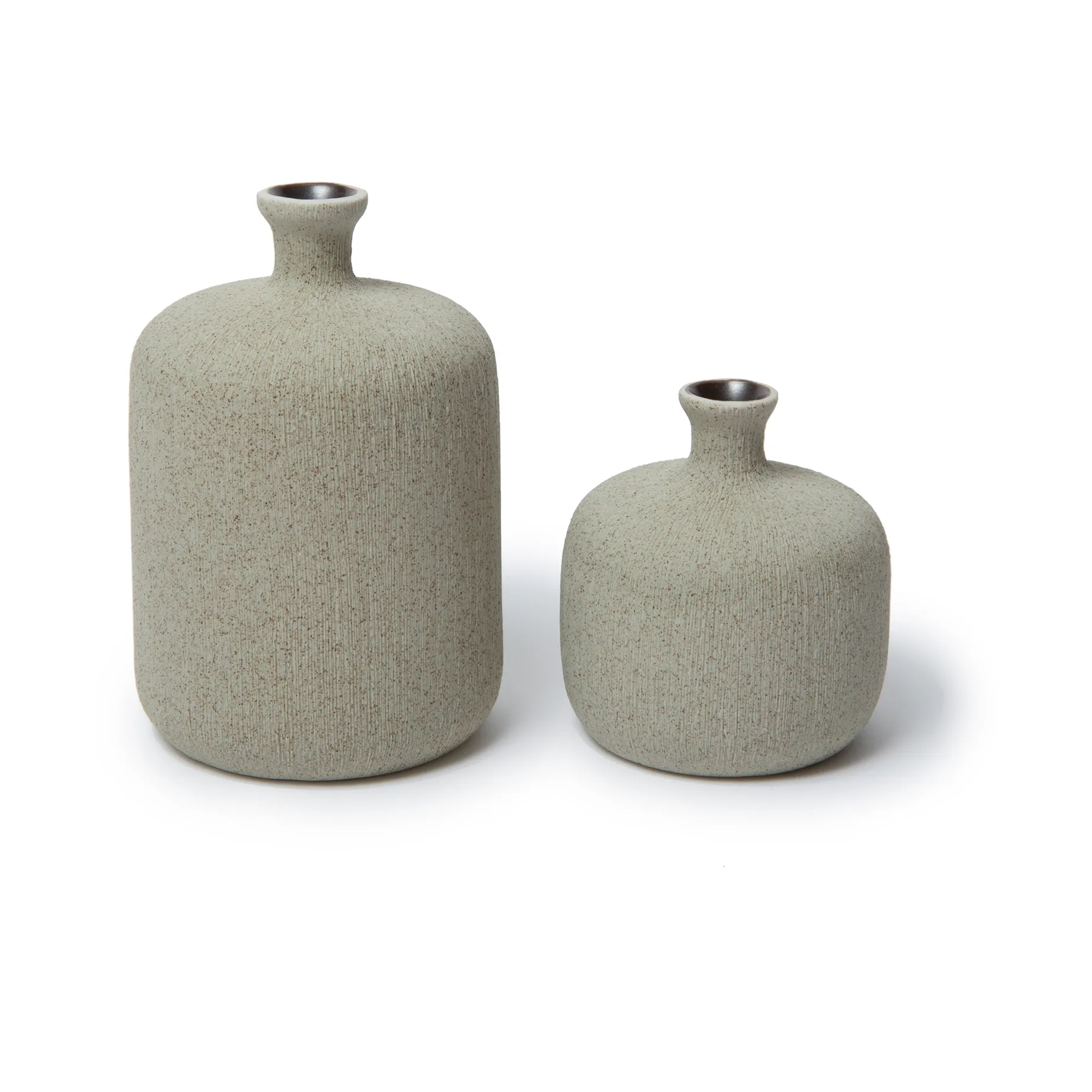 Jarrón Bottle, Sand grey, small Lindform