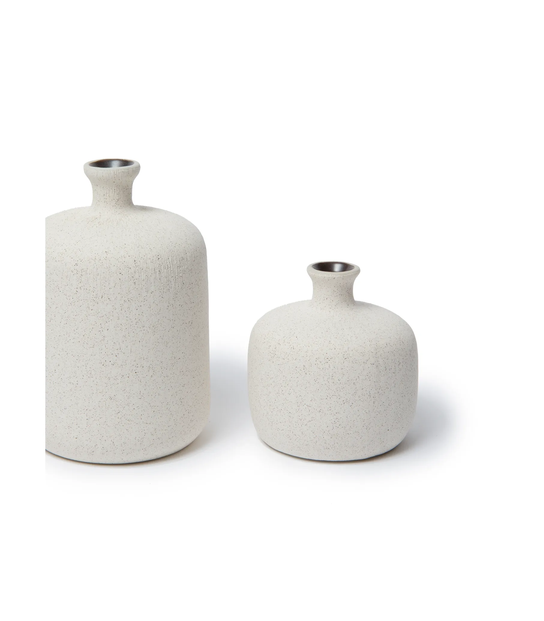 Jarrón Bottle, Sand white, small Lindform