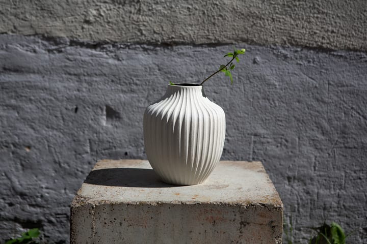 Jarrón Kyoto, Sand white light deep line Lindform