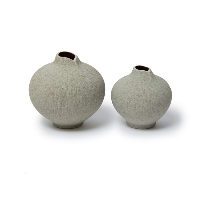 Jarrón Line, Sand grey, medium Lindform