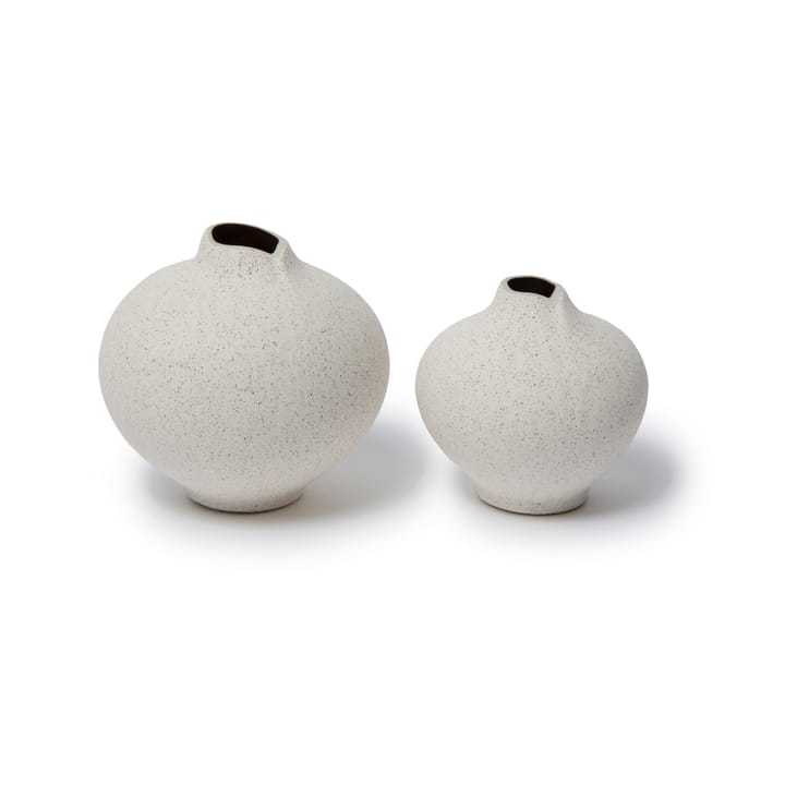 Jarrón Line, Sand white, medium Lindform