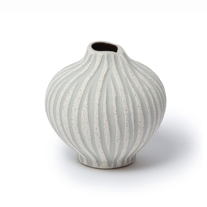 Jarrón Line - Sand white stone stripe, small - Lindform