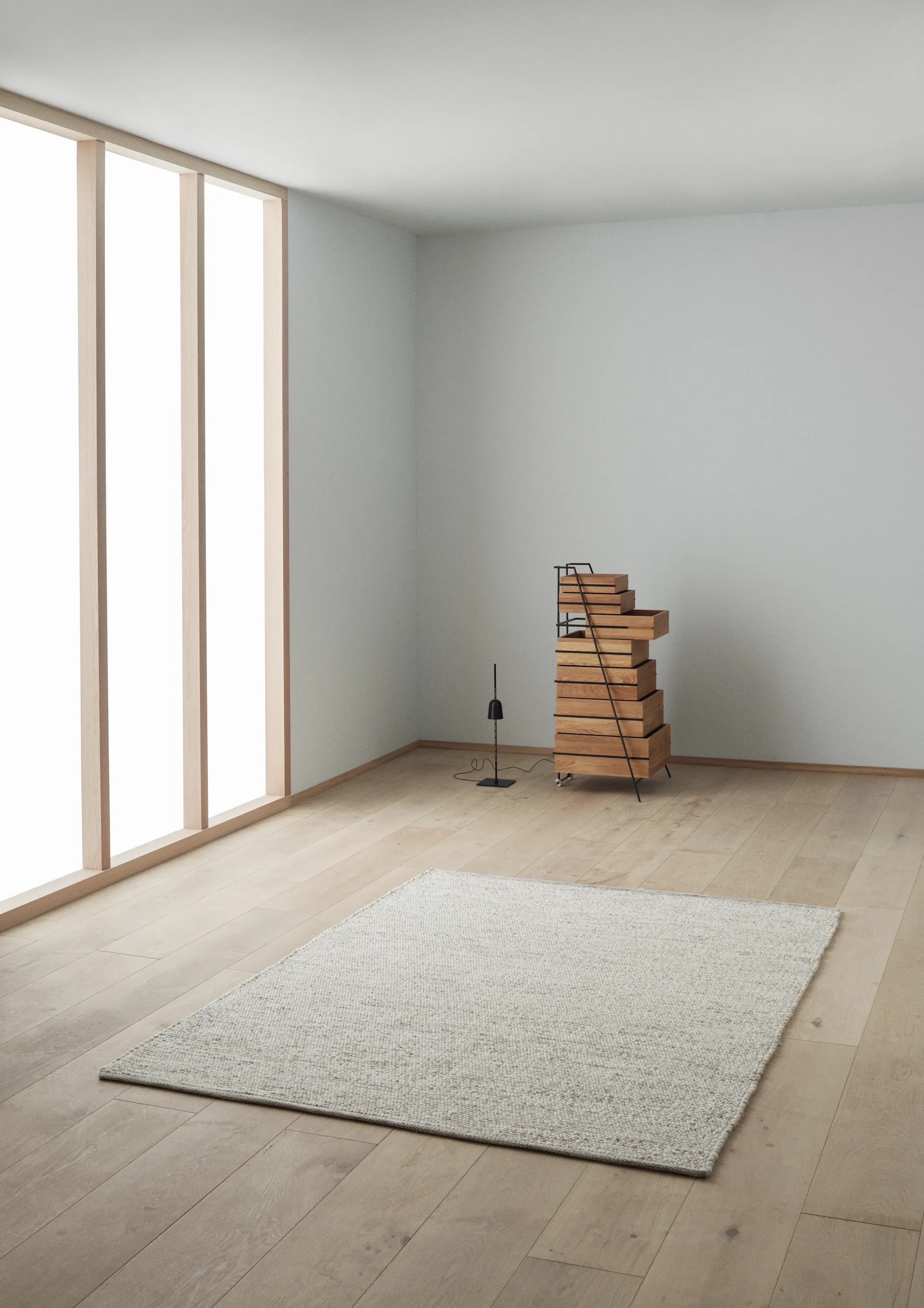 Alfombra de lana Agner, Beige, 170x240 cm Linie Design