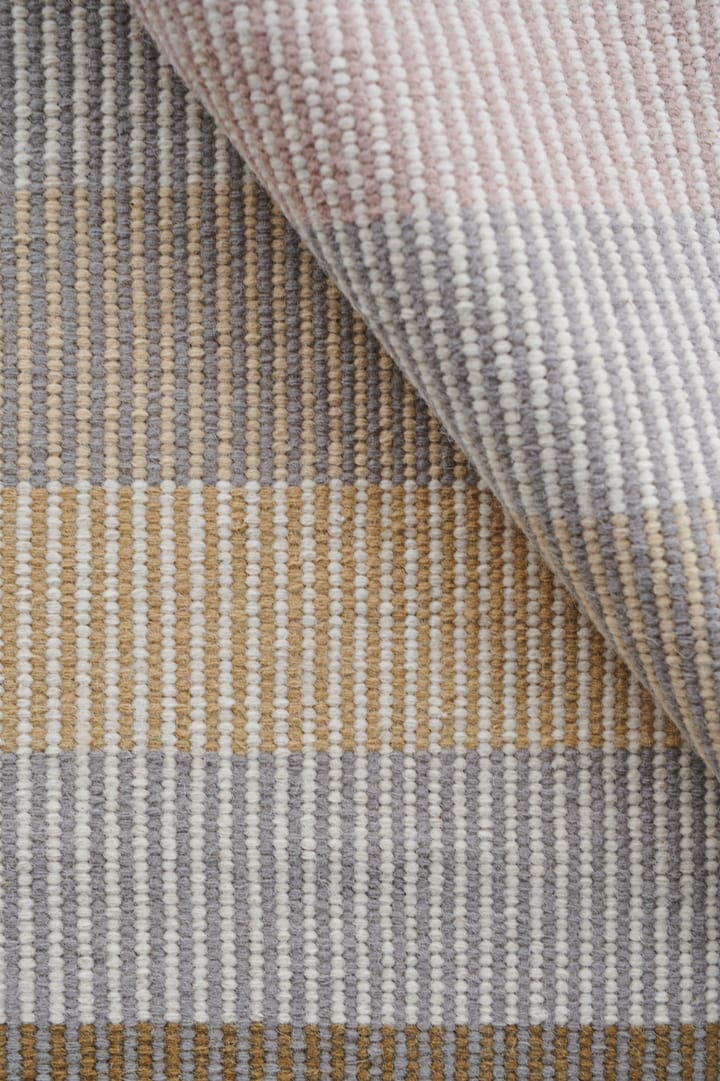 Alfombra de lana Devise 80 x280 cm, Mustard Linie Design
