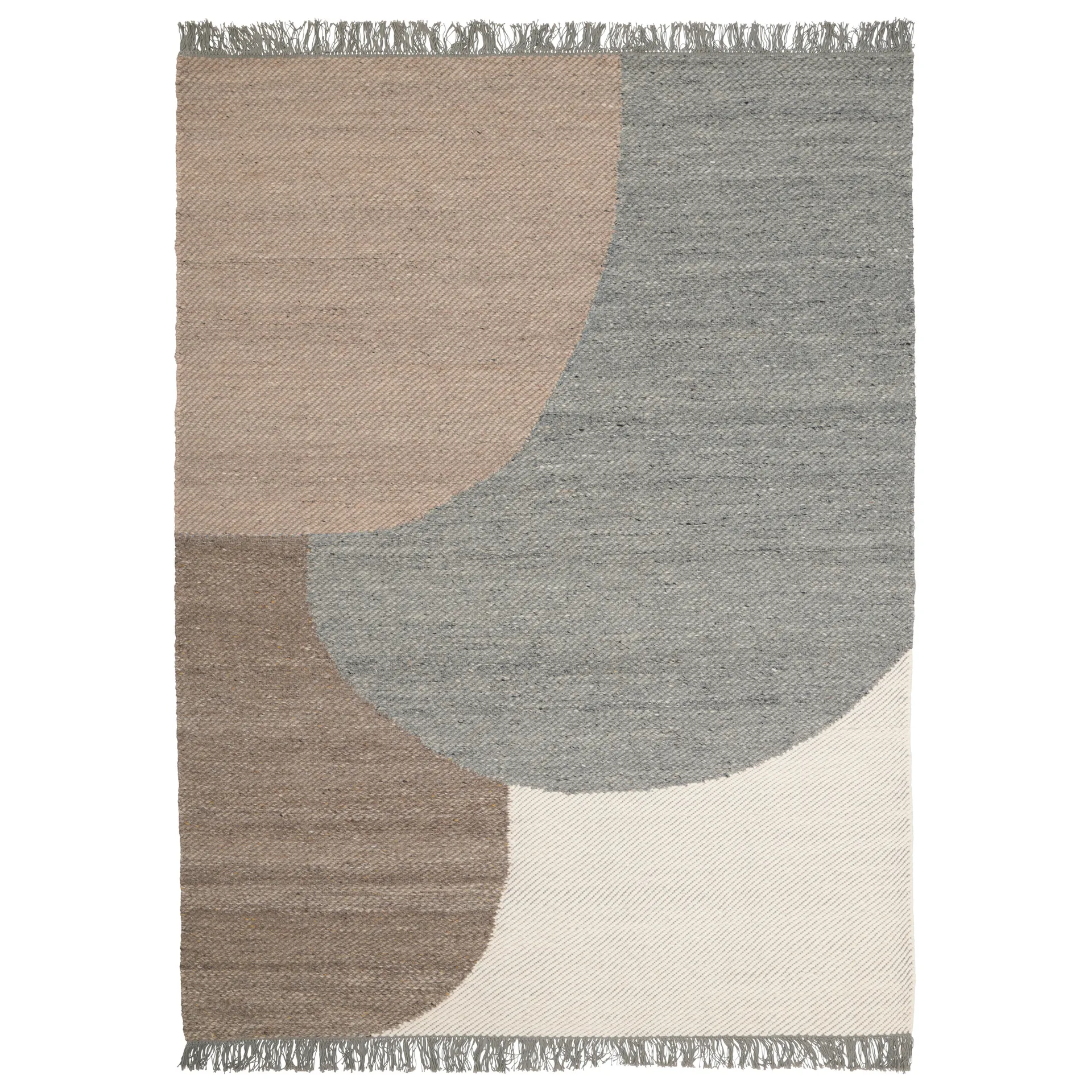 Alfombra de lana Eik 140x200 cm, Grey Linie Design