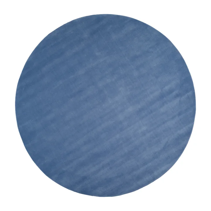 Alfombra de lana Halo Cloud redonda - Blue, Ø250 cm - Linie Design
