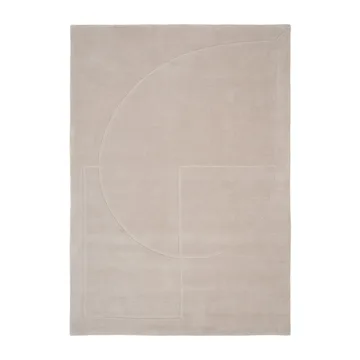 Alfombra de lana Lineal Poem - Beige, 140x200 cm - Linie Design