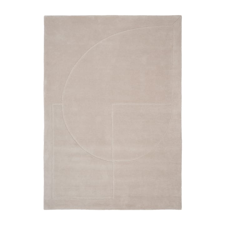 Alfombra de lana Lineal Poem - Beige, 140x200 cm - Linie Design