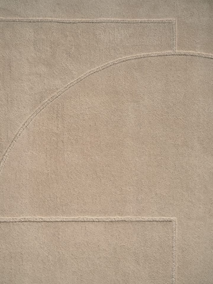 Alfombra de lana Lineal Poem, Beige, 140x200 cm Linie Design