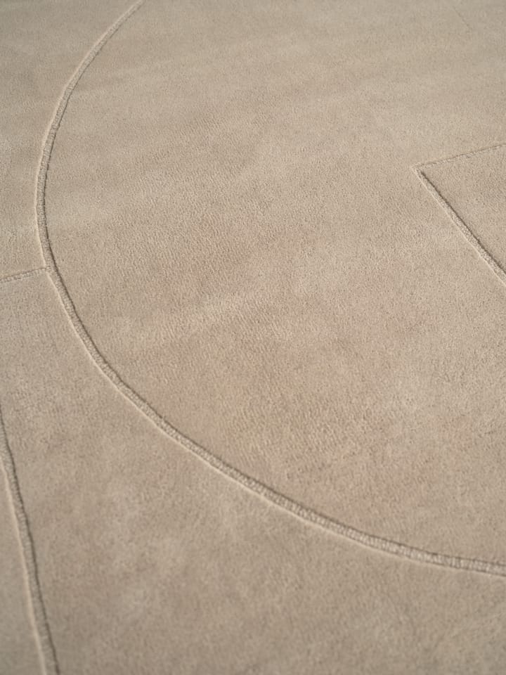 Alfombra de lana Lineal Poem, Beige, 140x200 cm Linie Design